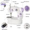 Sewing Machine, Portable Sewing Machine for Beginners Adult, Electric Crafting Speed Crafting Mending Machine Electric Overlock Sewing Machines for Sewing of Silks, Denim, Wool, Leather